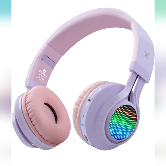 Riwbox Other - Bluetooth Headphones Light Up • Foldable Stero Wireless Headset • w/ Microphone